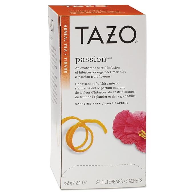 Tazo 149903 Tea Bags, Passion, 2.1 Oz, 24/Box