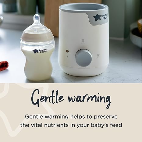 Tommee Tippee Easiwarm Bottle Warmer, Warms Baby Feeds to Body Temperature in Minutes. Automatic Tim