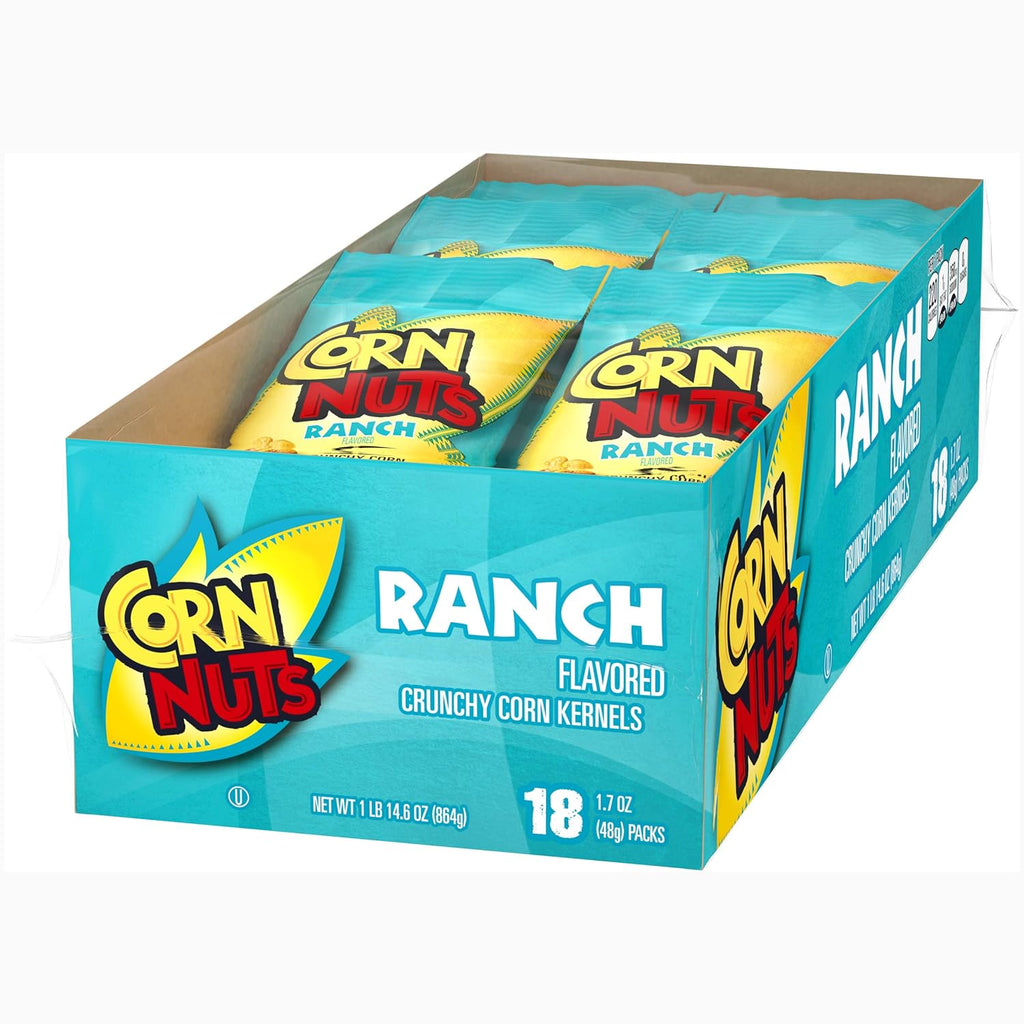 Corn Nuts Ranch Crunchy Corn Kernels (1.7 oz Bags, Pack of 18)