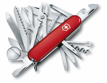 Load image into Gallery viewer, Victorinox Swiss Army Multi-Tool, SwissChamp Pocket Knife, Red, 91 mm