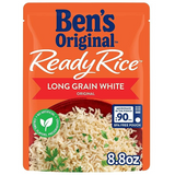 BEN'S ORIGINAL Ready Rice Original Long Grain White Rice, Easy Dinner Side, 8.8 OZ Pouch (Pack of 12)