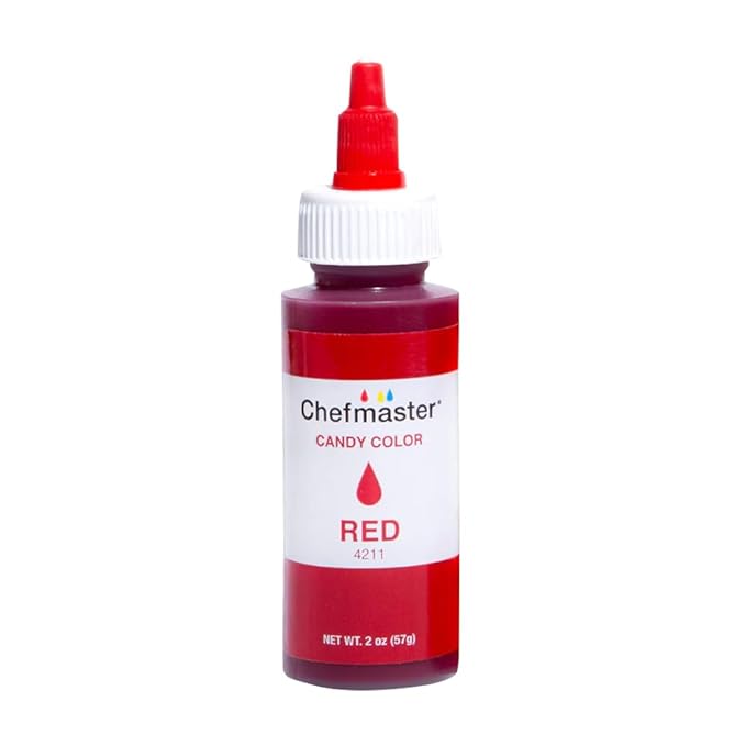 Chefmaster Liquid Candy Color, 2-Ounce, Red