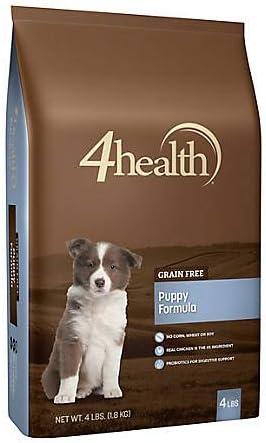 4health Tractor Supply Company Grain Free Puppy Formula Dog Food, Dry, 4 lb. Bag