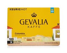 Load image into Gallery viewer, Gevalia Keurig Hot Coffee, 100% Arabica, Medium, Colombia, K-Cup Pods - 100 pods, 34.5 oz