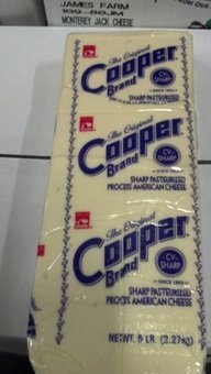 Cooper Brand: Sharp American Cheese 5 Lb.