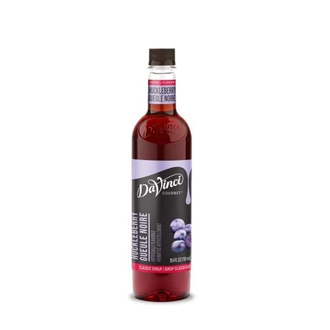 DaVinci Gourmet Classic Huckleberry Syrup, 25.4 Fluid Ounce (Pack of 1)
