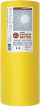 Load image into Gallery viewer, Borden &amp; Riley 14&quot; x 50 Yards #35C Sun-Glo Thumbnail Sketch Paper, 8 lb, Canary Yellow, 1 Roll Each