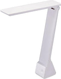 Bostitch Office KT-VLED1810-WHITE Powered Rechargeable Battery LED Desk Lamp, 3 Color Temperatures, Flip Open, White