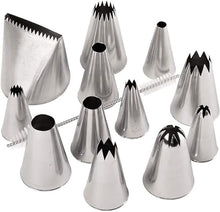 Load image into Gallery viewer, Ateco Jumbo Tip Set , Silver