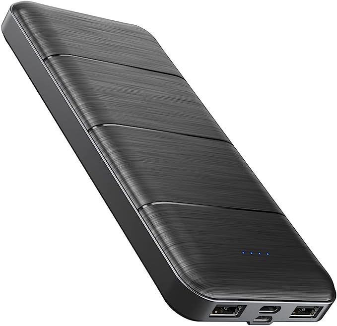 LOVELEDI Portable-Charger-Power-Bank - 15000mAh Dual USB Power Bank Output 5V3.1A Fast Charging Portable Charger Compatible with Smartphones and All USB Devices (Black)