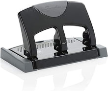 Load image into Gallery viewer, Swingline 3 Hole Punch, Desktop Hole Puncher 3 Ring, 45 Sheet Punch Capacity, Low Force, SmartTouch, Black/Gray (74136)