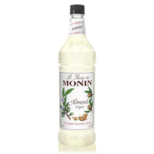 Load image into Gallery viewer, Monin - Almond Syrup, Sweet and Rich Nutty Aroma, Natural Flavors, Great for Coffee Drinks and Specialty Cocktails, Non-GMO, Gluten-Free (1 Liter)