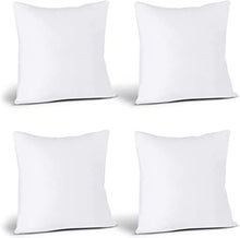 Load image into Gallery viewer, Utopia Bedding Throw Pillows (Set of 4, White), 18 x 18 Inches Pillows for Sofa, Bed and Couch Decorative Stuffer Pillows
