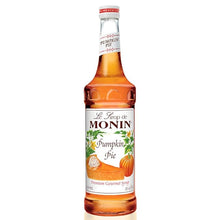 Load image into Gallery viewer, Monin - Pumpkin Pie Syrup, Pumpkin and Baked Pie Crust Flavor, Natural Flavors, Great for Hot, Iced, or Frozen Lattes, Frappes, Shakes, and Martinis, Non-GMO, Gluten-Free (750 ml)