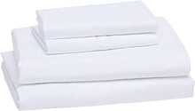 Load image into Gallery viewer, Amazon Basics Lightweight Super Soft Easy Care Microfiber Bed Sheet Set with 14-Inch Deep Pockets - Queen, Bright White