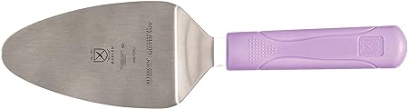 Mercer Culinary Millennia Pie Server/Spatula, 5 Inch x 3 Inch Blade, Purple Handle