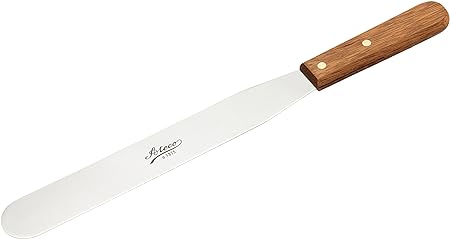 Ateco Straight Spatula with 10-Inch Stainless Steel Blade, Wood Handle