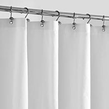 Load image into Gallery viewer, ALYVIA SPRING Waterproof Fabric Shower Curtain Liner with 3 Magnets - Soft Hotel Quality Cloth Shower Liner, Light-Weight &amp; Machine Washable - Standard Size 72x72, White