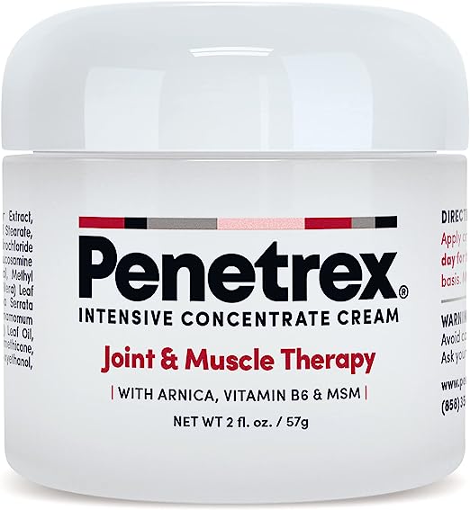 Penetrex Joint & Muscle Therapy – 2oz Cream – Intensive Concentrate for Joint and Muscle Recovery, Premium Formula with Arnica, Vitamin B6 and MSM Provides Relief for Back, Neck, Hands, Feet