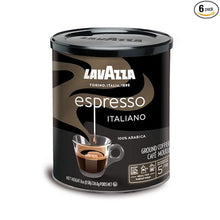 Load image into Gallery viewer, Lavazza Espresso Italiano Ground Coffee Blend, Medium Roast, 8 Ounce (Pack of 6)
