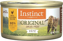 Load image into Gallery viewer, Instinct Original Grain Free Real Chicken Recipe Natural Wet Canned Cat Food, 3 oz. Cans (Case of 24)