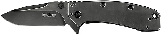 Kershaw XL Cryo II Pocket Knife, 3.25" 8Cr13MoV Steel Titanium-Coated Blade, Assisted Everyday Carry Pocket Knife
