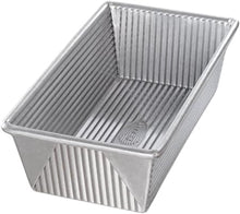 Load image into Gallery viewer, USA Pan Bakeware Aluminized Steel Loaf Pan, 5&quot;D x 10&quot;W x 3&quot;H, 1.5 Pound
