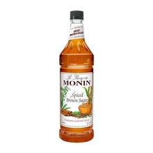 Load image into Gallery viewer, Monin - Spiced Brown Sugar Syrup, Sweet With Hints of Cinnamon, Natural Flavors, Great for Coffee, Desserts, Ciders, and Cocktails, Non-GMO, Gluten-Free (1 Liter)