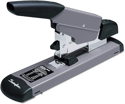 Swingline Heavy Duty Stapler, 160 Sheet High Capacity, Durable Desk , Alignment Guide, Commercial Stapler for Home Office Supplies or Desktop Accessories, Black/Gray (39005)