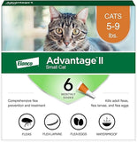 Advantage II Small Cat Vet-Recommended Flea Treatment & Prevention | Cats 5-9 lbs. | 6-Month Supply