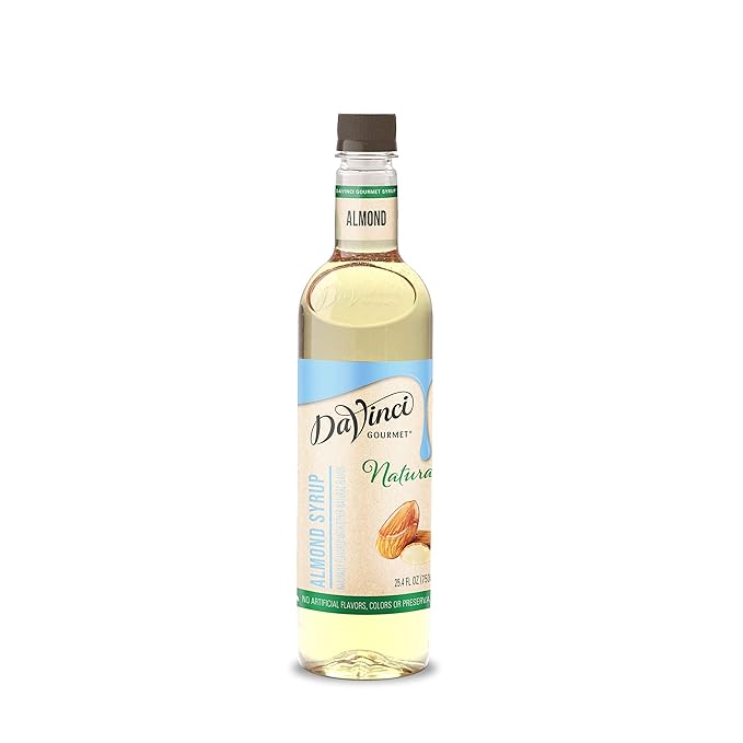 DaVinci Gourmet Naturals Almond Syrup, 25.4 Fluid Ounce (Pack of 1)