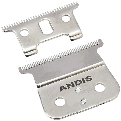 Andis 04850 GTX T-Outliner Stainless Steel Deep Tooth Replacement Blade for Trimmer, Carbon Steel Comfort Edge Blade - Zero Gapped - Polished (Pack of 1)