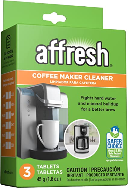 Affresh Coffee Maker Cleaner, Works with Multi-cup and Single-serve Brewers, 3 Tablets