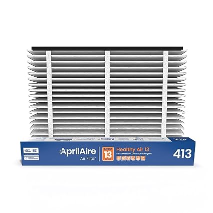 AprilAire 413 Replacement Filter for AprilAire Whole House Air Purifiers - MERV 13, Healthy Home, 16x25x4 Air Filter (Pack of 1)