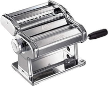 Load image into Gallery viewer, MARCATO Atlas 150 Pasta Machine, Made in Italy, Includes Cutter, Hand Crank, and Instructions, 150 mm, Stainless Steel
