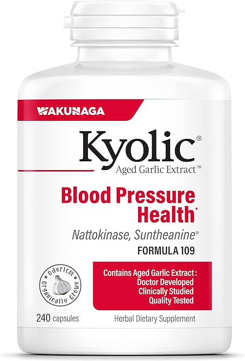 Kyolic Aged Garlic Extract Formula 109, Blood Pressure Health, 240 Capsules