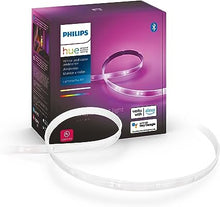 Load image into Gallery viewer, Philips Hue Bluetooth Smart Lightstrip Plus 2m/6ft Base Kit with Plug, (Voice Compatible with Amazon Alexa, Apple Homekit and Google Home), White