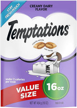 Load image into Gallery viewer, Temptations Classic Crunchy and Soft Cat Treats, Creamy Dairy, Multiple Sizes