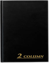 Load image into Gallery viewer, Adams ARB8002M Account Book, 2 Column, Black Cover, 80 Pages, 7 X 9 1/4