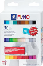 Load image into Gallery viewer, Staedtler FIMO Soft Polymer Clay - Oven Bake Clay for Jewelry, Sculpting, Crafting, 30 Pieces, Assorted Colors, 8023 C30