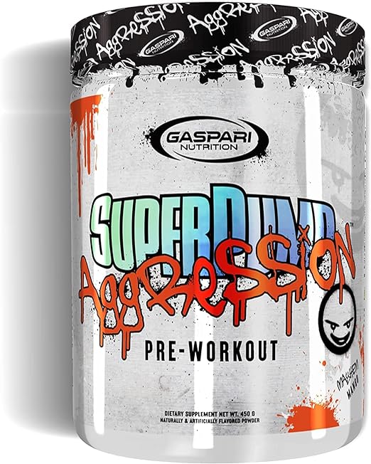 Gaspari Nutrition SuperPump Aggression Pre-Workout: Energy, Focus, Endurance and Recovery, with Creatine and Caffeine (25 Servings, Mayhem Mango)