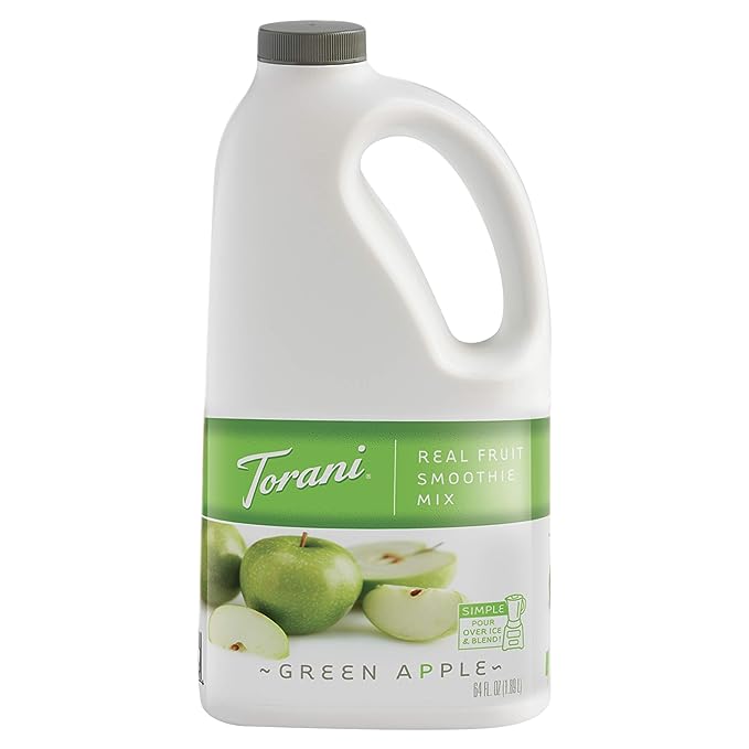 Torani Real Fruit Smoothie Mixes, Green Apple, 64 Ounce