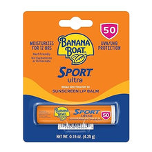 Load image into Gallery viewer, Banana Boat Sport Ultra Sunscreen Lip Balm, Broad Spectrum SPF 50+ , 0.15 Ounce , 10 Count (Pack of 1)