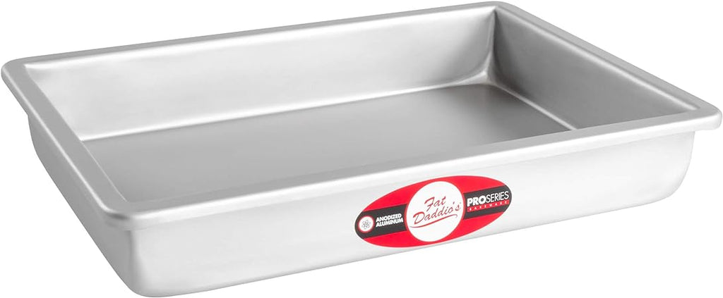 Fat Daddio's POB-8122 Sheet Cake Pan, 8 x 12 x 2 Inch, Silver