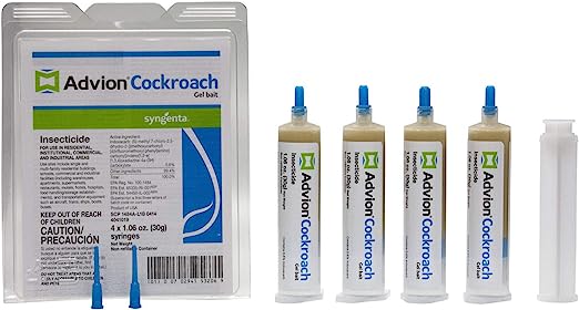 Syngenta 383920 Advion Cockroach Gel Bait 4 X 30 Gram Tubes Roach Control, 4 30, Brown