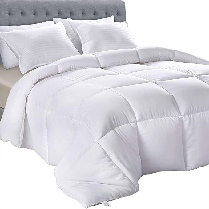 Utopia Bedding Comforter – All Season Comforter King Size – White Comforter King - Plush Siliconized Fiberfill - Box Stitched