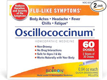 Load image into Gallery viewer, Boiron Oscillococcinum for Relief from Flu-Like Symptoms of Body Aches, Headache, Fever, Chills, and Fatigue - 60 Count (2 Pack of 30)