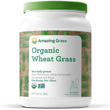Load image into Gallery viewer, Amazing Grass Wheat Grass Powder: 100% Whole-Leaf Wheat Grass Powder for Energy, Detox &amp; Immunity Support, Chlorophyll Providing Greens, 100 Servings