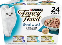 Load image into Gallery viewer, Fancy Feast Grilled Wet Cat Food Seafood Collection in Wet Cat Food Variety Pack - (24) 3 oz. Cans