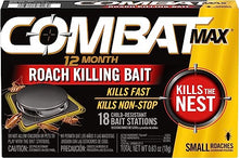 Load image into Gallery viewer, Combat Max 12 Month Roach Killing Bait, Small Roach Bait Station, Child-Resistant, 18 Count